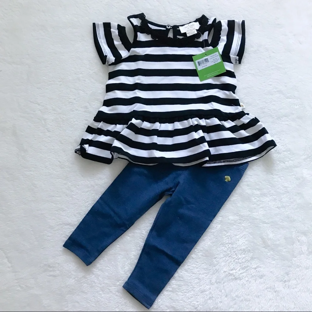 NWT Kate Spade infant top/leggings set